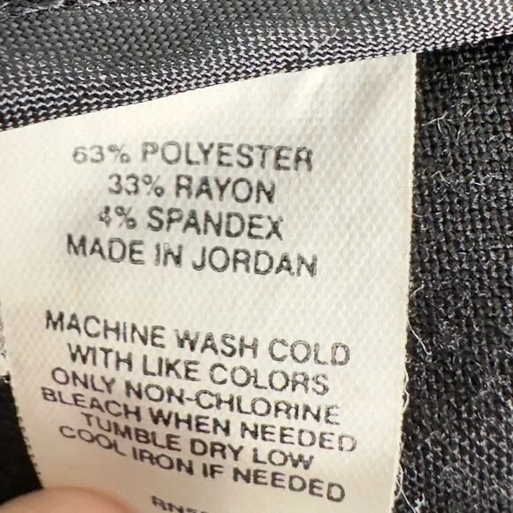 Express Publicist Black Dress Pants Size 10 Wide Leg Cuffed Hem Office Wear - Picture 8 of 9